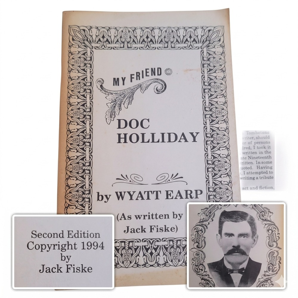 My Friend Doc Holliday Wyatt Earp Jack Fiske 1994 Tombstone Vintage Booklet